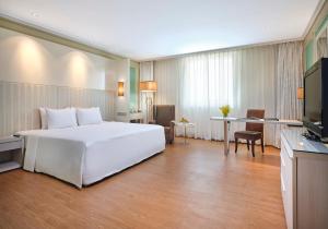TV a/nebo společenská místnost v ubytování Windsor Plaza Hotel