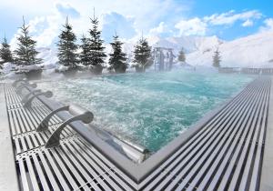 Bazén v ubytování Gudauri Lodge nebo v jeho okolí