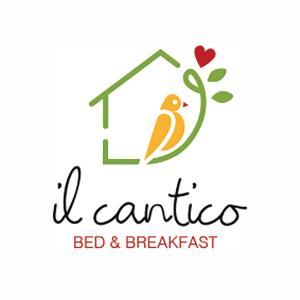 un logo pour un Bed & Breakfast avec un oiseau et un arbre dans l'établissement Il Cantico B&B, à Capurso