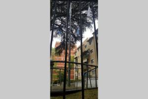 a view from a window of a building at Encantador departamento in San Fernando