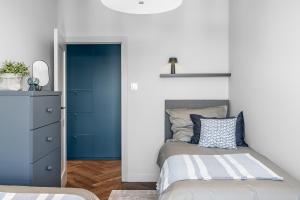 Posteľ alebo postele v izbe v ubytovaní Sea view apartment