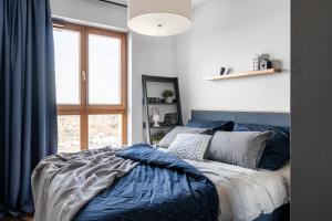 Posteľ alebo postele v izbe v ubytovaní Sea view apartment