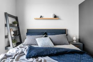 Posteľ alebo postele v izbe v ubytovaní Sea view apartment