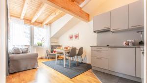 Kuchyň nebo kuchyňský kout v ubytování Appartement Berge