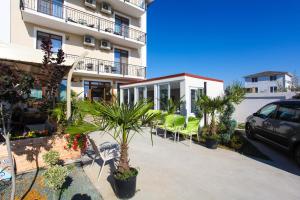 Bygningen som pensionatet ligger i