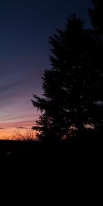 Blick auf den Sonnenuntergang/Sonnenaufgang von der Zelt-Lodge aus oder aus der Nähe