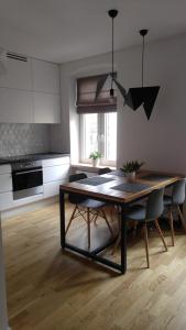Kuchyňa alebo kuchynka v ubytovaní Stylowy 2-pokojowy apartament 5 min. od Rynku
