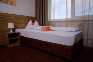 Posteľ alebo postele v izbe v ubytovaní Aviator Garni Hotel Bratislava
