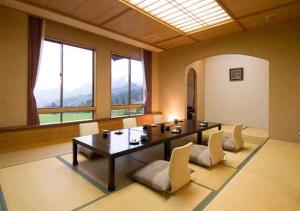 Istumisnurk majutusasutuses Sasakura onsen Ryuunso