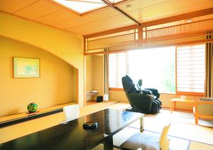 Istumisnurk majutusasutuses Sasakura onsen Ryuunso