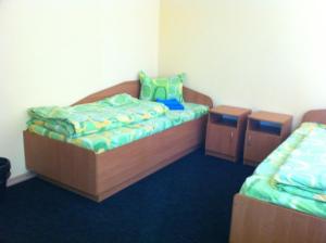 Un pat sau paturi într-o cameră la Molodizhniy Hostel