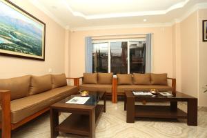 Posezení v ubytování Hotel Tulip Pokhara Inn