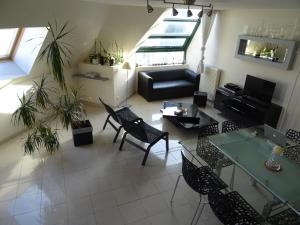 Χώρος καθιστικού στο Duplex residence d'orléans