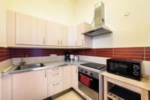 Kuchyň nebo kuchyňský kout v ubytování Arpa Flat Sunny