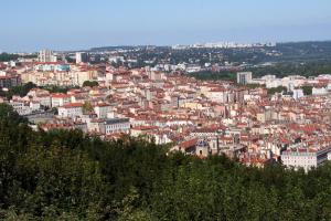 a view of a city from the top of a hill at Le Tisserand by Cocoonr in Lyon