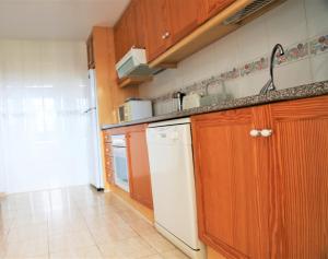 Kjøkken eller kjøkkenkrok på Edam apartment