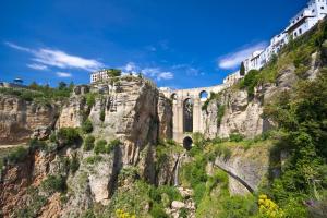 a mountain with a tunnel on the side of it at Apartamento Felipe V in Ronda