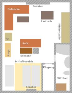 Apgyvendinimo įstaigos Ferienwohnung Haus Edith in Laufenburg aukšto planas