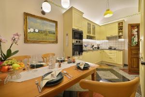 Kuchyň nebo kuchyňský kout v ubytování Apartman Dalia Janáčkovo nábřeží