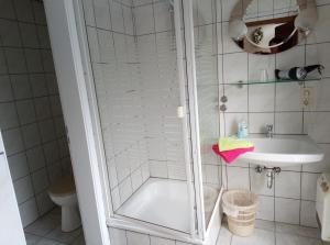 Koupelna v ubytování Ferienwohnung Schroiff