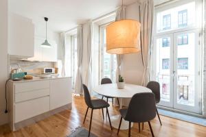 Køkken eller tekøkken på Light Blue Apartment