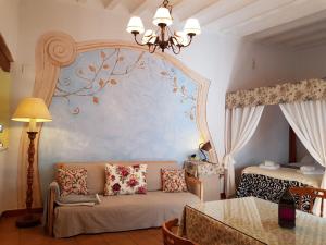 Χώρος καθιστικού στο Loft de la seda centro Ayuntamiento