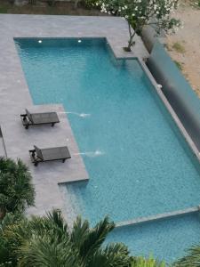 Výhled na bazén z ubytování The Zen Hotel Pattaya nebo okolí