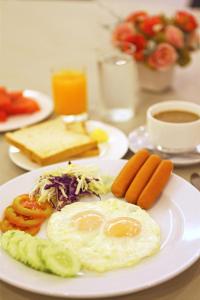 Možnosti snídaně pro hosty v ubytování The Zen Hotel Pattaya