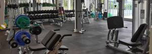 Fitness centrum a/nebo fitness zařízení v ubytování Hotel Mykonos