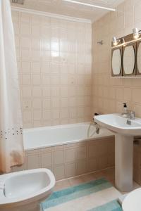 Koupelna v ubytování Bungalow cerca de la playa de La Mata