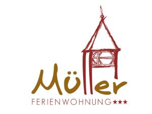 a sign for the new herzog and spheres logo at Ferienwohnung "Müller" in Beilngries