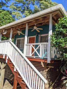 Balkón nebo terasa v ubytování Seaside Inn Roatan