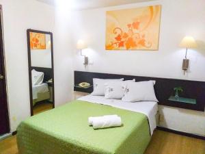 Postel nebo postele na pokoji v ubytování Hotel Trevi