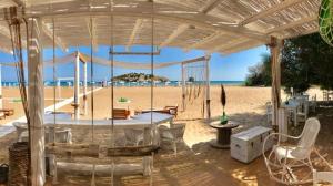 A seating area at Hotel Gargano