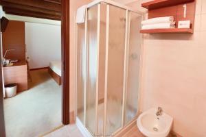 Koupelna v ubytování Hotel Quo Vadis