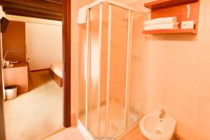 Koupelna v ubytování Hotel Quo Vadis