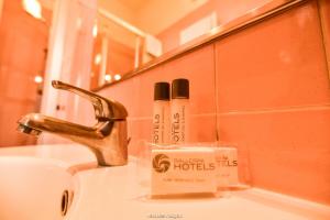 Koupelna v ubytování Hotel Quo Vadis