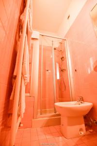 Koupelna v ubytování Hotel Quo Vadis