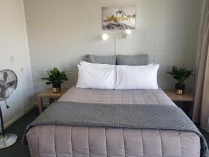 Tempat tidur dalam kamar di Parkview Motel