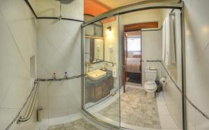 Koupelna v ubytování Hotel Santa Paula