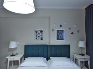 Krevet ili kreveti u jedinici u okviru objekta Serenity Apartments -Nea Moudania Halkidiki