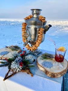 Вид на бассейн в Сибирская резиденция Лёд или окрестностях