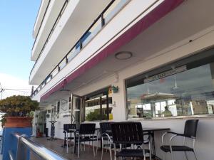 Balkón nebo terasa v ubytování Hotel Raxa