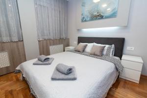 Giường trong phòng chung tại New Belgrade Center 2