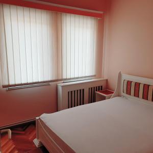 Postel nebo postele na pokoji v ubytování Blue apartman