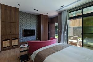 Postel nebo postele na pokoji v ubytování Skyline B&B