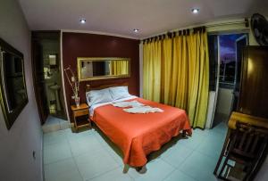 Cama o camas de una habitación en Hotel Casa Maldonado