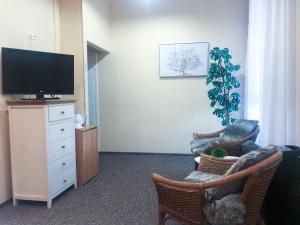 TV a/nebo společenská místnost v ubytování Hotel Yes