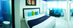 Postel nebo postele na pokoji v ubytování Hotel Luna Azul