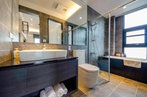 Phòng tắm tại 礁溪320山館 Jiaoxi Shanguan B&B